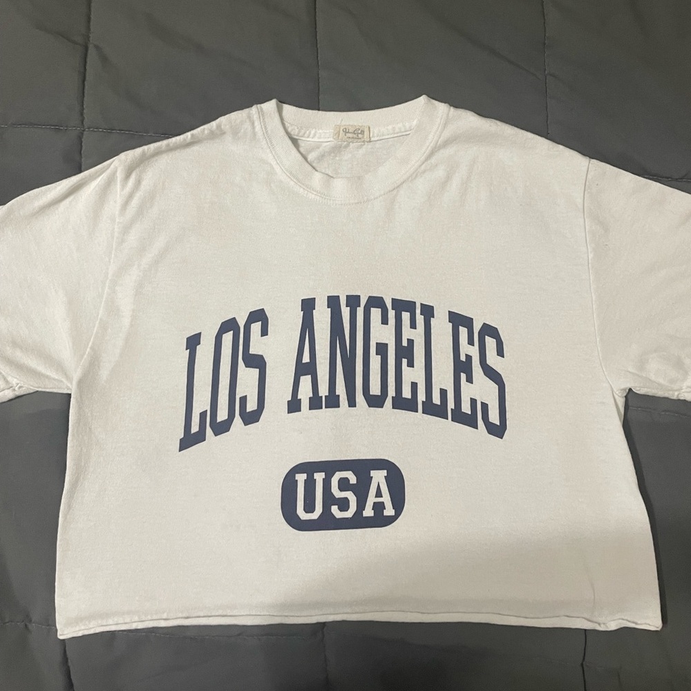 Brandy Melville Crop Graphic Shirt